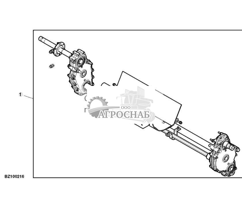 Ear Corn Cross Drive, Attachment 
